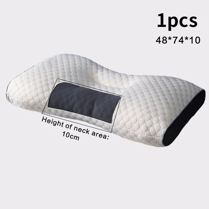 2024 New Neck Pillow Help Sleep And Protect The Neck Cervical Orthopedic Household Soybean Fiber Massage SPA Pillow For Sleeping