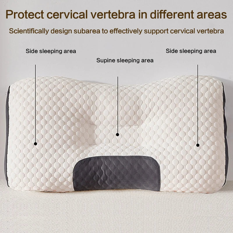 2024 New Neck Pillow Help Sleep And Protect The Neck Cervical Orthopedic Household Soybean Fiber Massage SPA Pillow For Sleeping