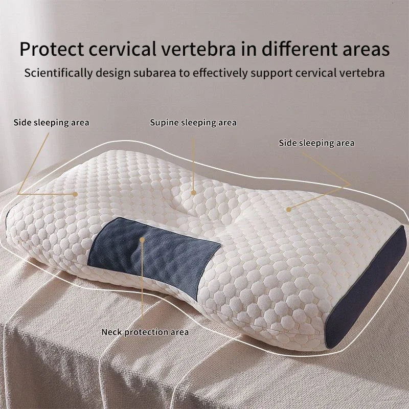 2024 New Neck Pillow Help Sleep And Protect The Neck Cervical Orthopedic Household Soybean Fiber Massage SPA Pillow For Sleeping